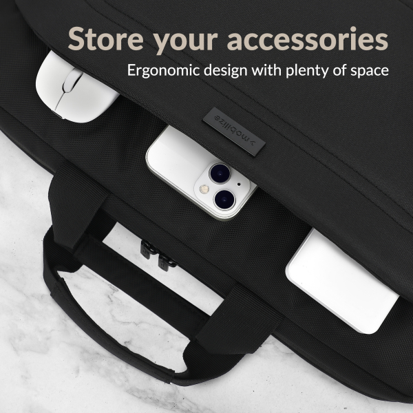 Mobilize Waterresistant Laptop Bag Up To 17.3Inch Black - Afbeelding 6