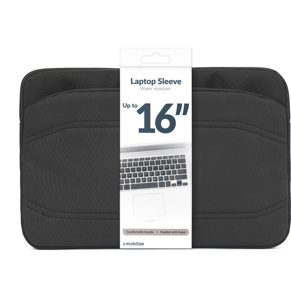 Mobilize Waterresistant Laptop Sleeve Up To 16Inch Black - Afbeelding 9