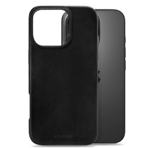 Mobilize Magsafe Compatible Premium Leather Case Apple Iphone 16 Pro Black
