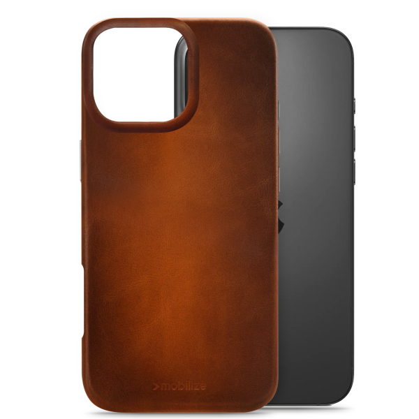 Mobilize Magsafe Compatible Premium Leather Case Apple Iphone 16 Pro Max Burned Cognac