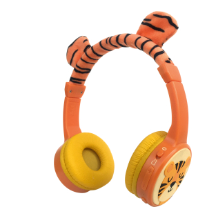 Mobilize Wireless/Wired Over Ear Kids Headphone 85Db Tiger