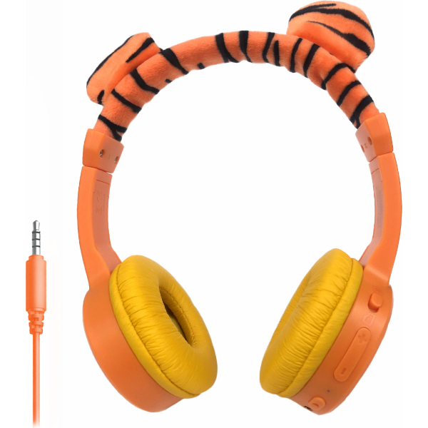 Mobilize Wireless/Wired Over Ear Kids Headphone 85Db Tiger - Afbeelding 2