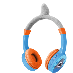 Mobilize Wireless/Wired Over Ear Kids Headphone 85Db Shark