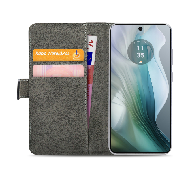 Mobilize Classic Gelly Wallet Book Case Motorola Moto E14 4G Black - Afbeelding 4