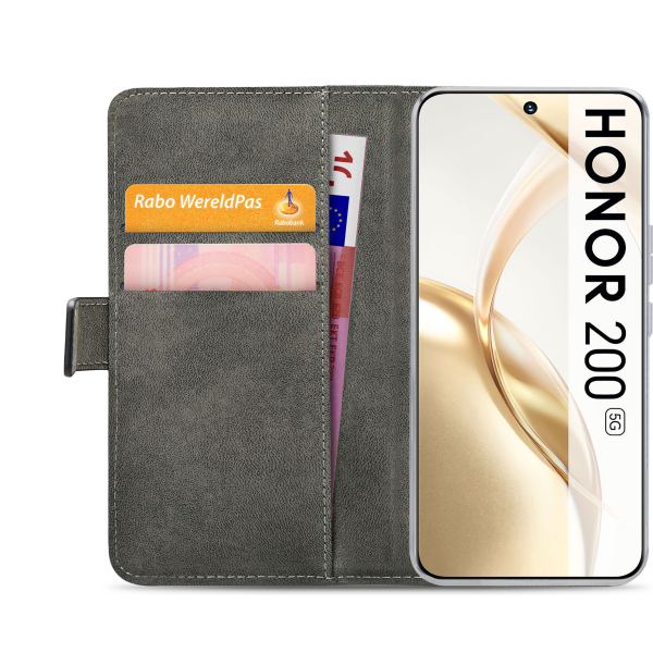 Mobilize Classic Gelly Wallet Book Case Honor 200 Black - Afbeelding 4