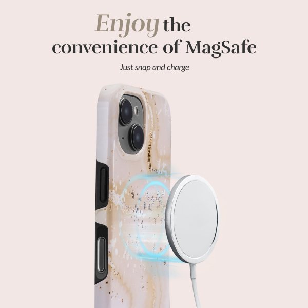 Mio By Mobilize Mio Gold Marble Magsafe Compatible For Iphone 16 Plus - Afbeelding 3