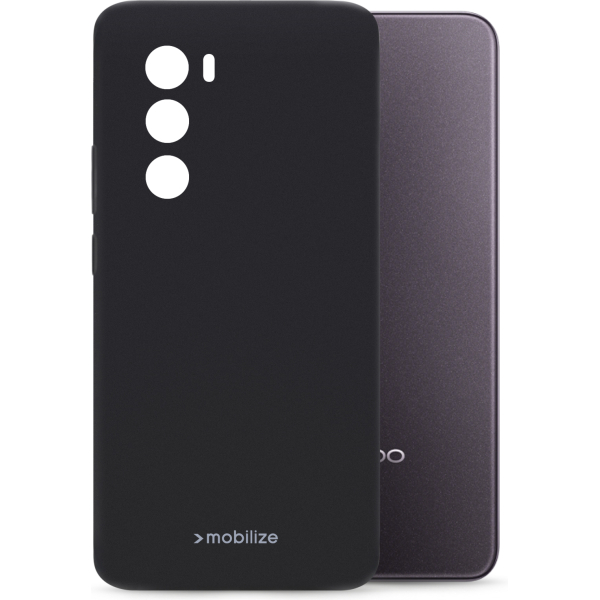 Mobilize Rubber Gelly Case Oppo Reno12 Matt Black