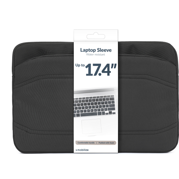 Mobilize Waterresistant Laptop Sleeve Up To 17.4Inch Black - Afbeelding 9