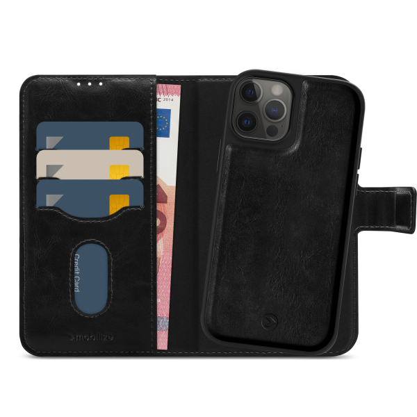 Mobilize 2In1 Magsafe Compatible Gelly Wallet Case Apple Iphone 12/12 Pro Black
