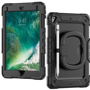 Mobilize Rotating Defender Case Stand Function For Apple Ipad 9.7 (17/18)/Air/Air 2/Pro 9.7 Black