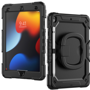 Mobilize Rotating Defender Case Stand Function For Apple Ipad 10.2 (2019/2020/2021) Black