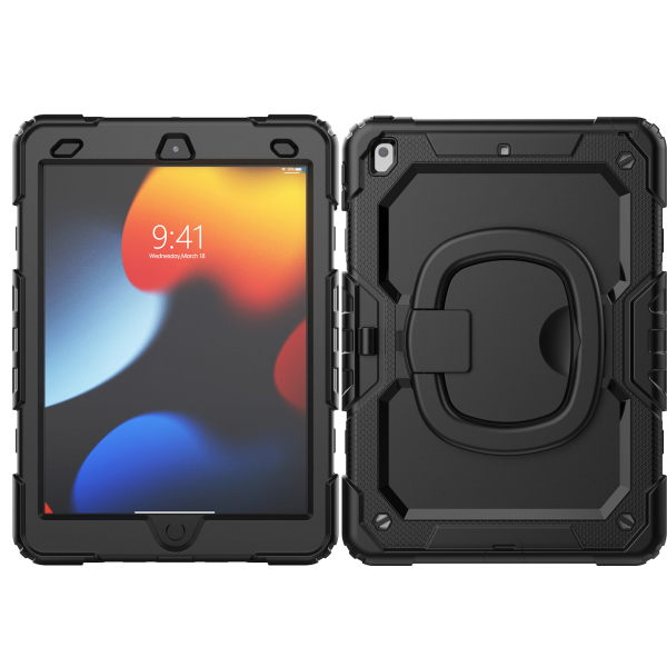 Mobilize Rotating Defender Case Stand Function For Apple Ipad 10.2 (2019/2020/2021) Black - Afbeelding 2