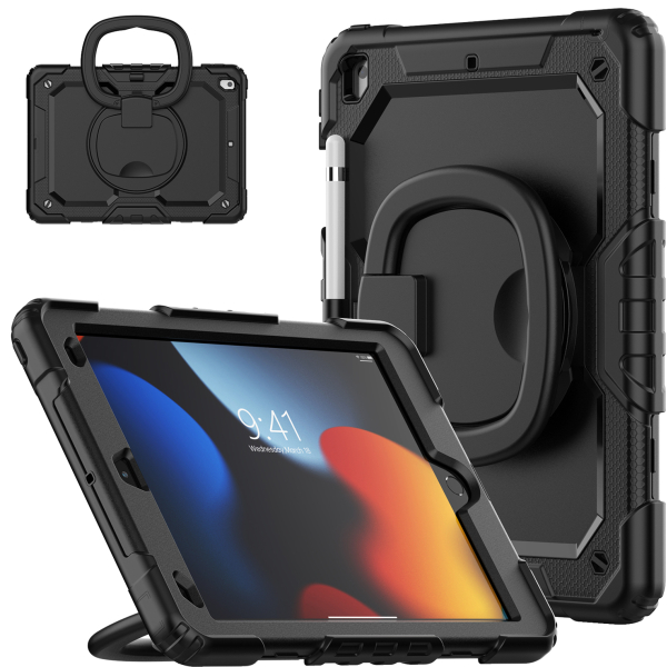 Mobilize Rotating Defender Case Stand Function For Apple Ipad 10.2 (2019/2020/2021) Black - Afbeelding 3