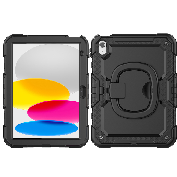 Mobilize Rotating Defender Case Stand Function For Apple Ipad 10.9 (2022)/Ipad 11 (2025) Black - Afbeelding 2