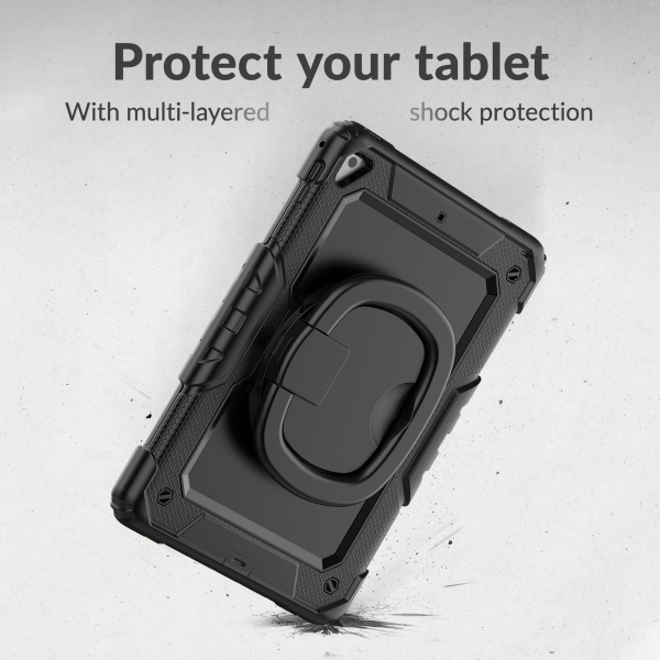 Mobilize Rotating Defender Case Stand Function For Apple Ipad 10.9 (2022)/Ipad 11 (2025) Black - Afbeelding 6