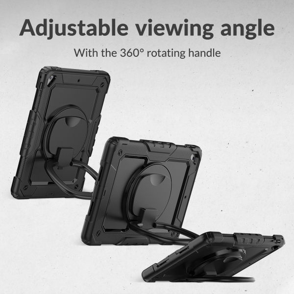 Mobilize Rotating Defender Case Stand Function For Apple Ipad 10.9 (2022)/Ipad 11 (2025) Black - Afbeelding 7