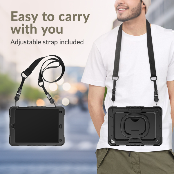 Mobilize Rotating Defender Case Stand Function For Apple Ipad 10.9 (2022)/Ipad 11 (2025) Black - Afbeelding 8
