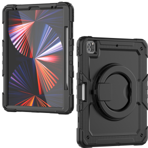 Mobilize Rotating Defender Case Stand Function For Apple Ipad Pro 12.9 (2018/2020/2021/2022) Black