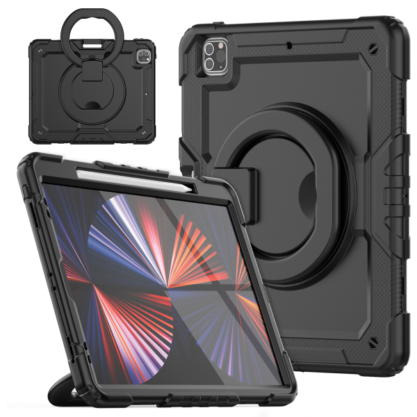 Mobilize Rotating Defender Case Stand Function For Apple Ipad Pro 12.9 (2018/2020/2021/2022) Black - Afbeelding 3