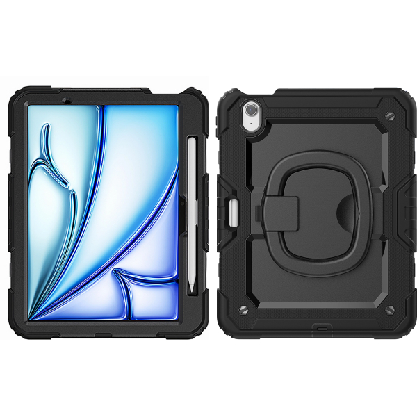 Mobilize Rotating Defender Case Stand Function For Apple Ipad Air 11 (2024/2025) Black - Afbeelding 2