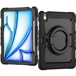 Mobilize Rotating Defender Case Stand Function For Apple Ipad Air 13 (2024/2025) Black