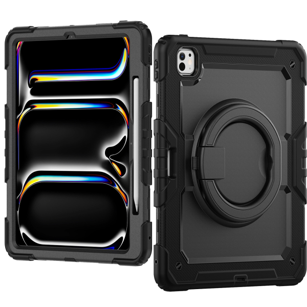 Mobilize Rotating Defender Case Stand Function For Apple Ipad Pro 13 (2024) Black