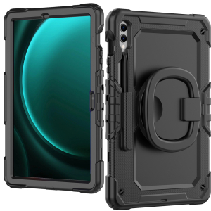Mobilize Rotating Defender Case Stand Function For Samsung Galaxy Tab S9+/S9 Fe+/S10+ 12.4 Black