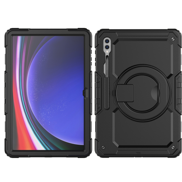 Mobilize Rotating Defender Case Stand Function For Samsung Galaxy Tab S9 Ultra/S10 Ultra 14.6 Black - Afbeelding 2