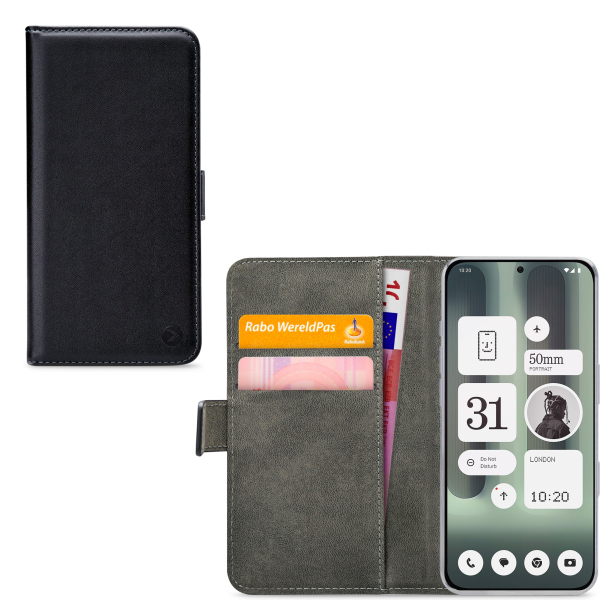 Mobilize Classic Gelly Wallet Book Case Nothing Phone (2A) Plus Black