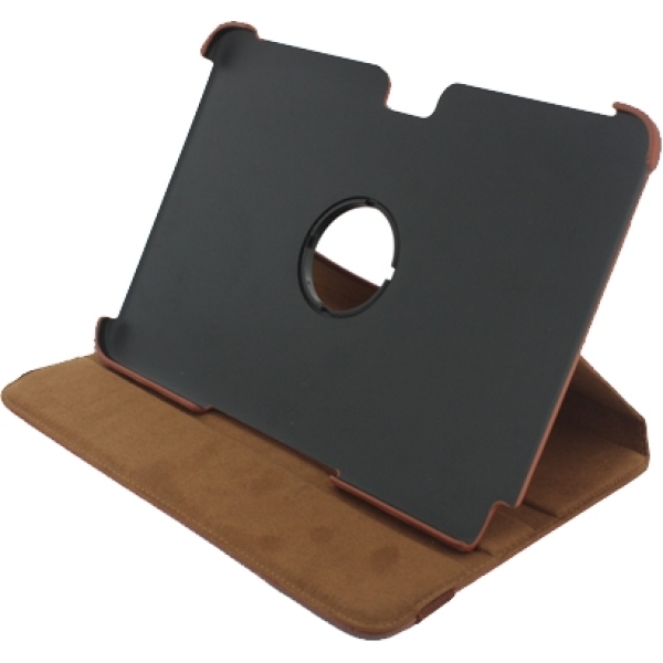 Xccess Deluxe Rotating Case Samsung Galaxy Note 10.1 N8000 Cognac - Afbeelding 2