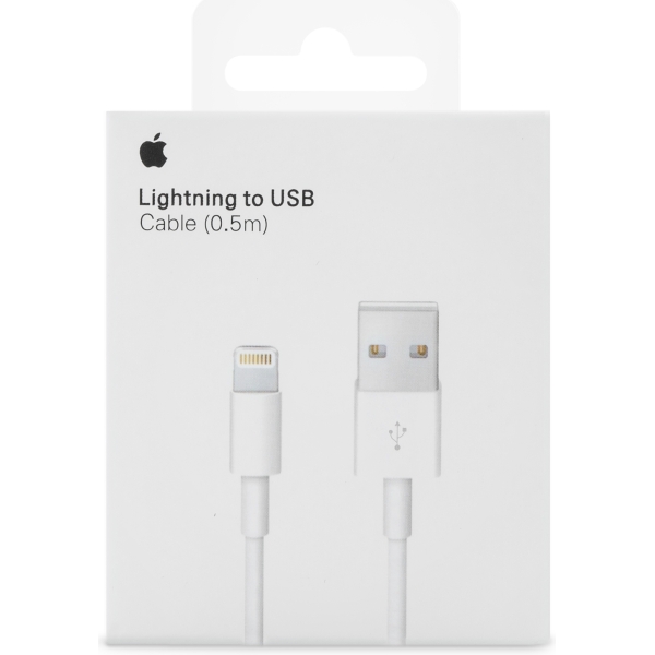 Apple Me291Zm/A Apple Lightning To Usb Cable 0.5M. White - Afbeelding 5