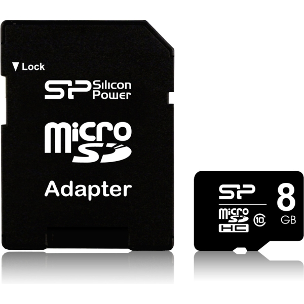Silicon Power Micro Sdhc Incl. Sd Adapter 8Gb Class 10 - Afbeelding 2