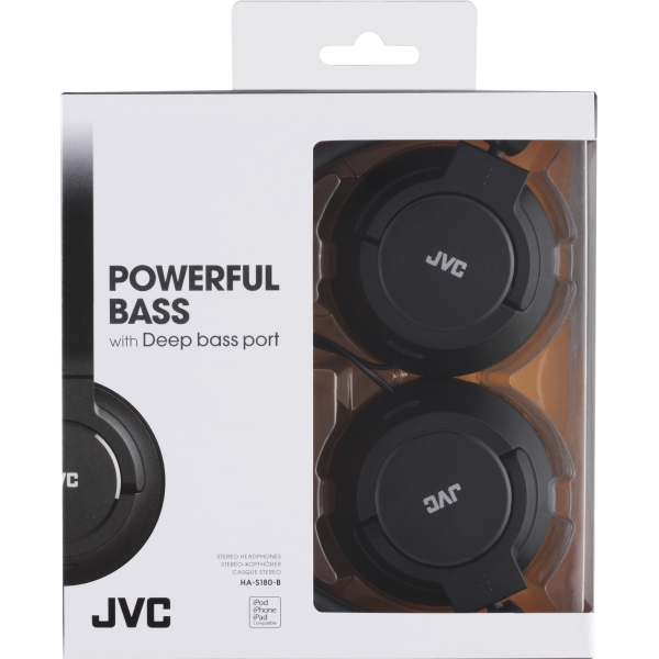 Jvc Ha-S180-B Jvc Light Weight Headset Black - Afbeelding 2