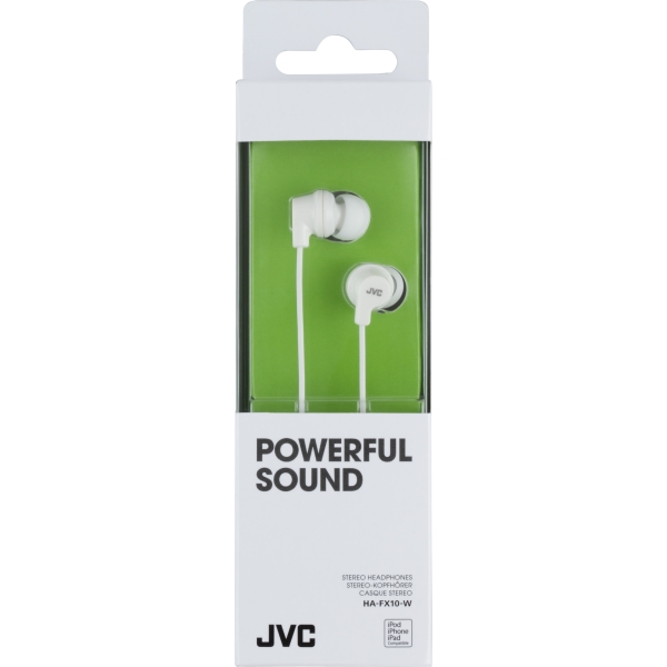 Jvc Ha-Fx10-W Jvc Colourful Inner Ear Headphone White - Afbeelding 2