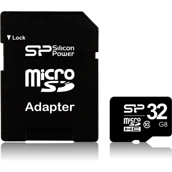 Silicon Power Micro Sdhc Incl. Sd Adapter 32Gb Uhs-1 Class 10