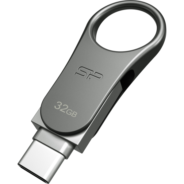 Silicon Power C80 Dual Usb Pendrive Mobile 32Gb Usb-C Grey - Afbeelding 3