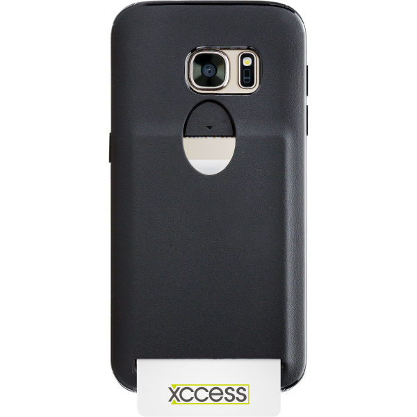 Xccess Matt Tpu Card Case Samsung Galaxy S7 Black - Afbeelding 3
