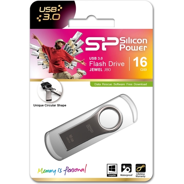 Silicon Power J80 Jewel Usb Pendrive 16Gb Usb 3.0 Titanium - Afbeelding 5