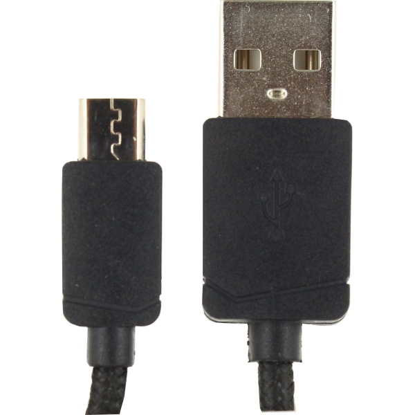 Keymate Charge/Sync Keychain Cable Nylon Braided Micro Usb Black - Afbeelding 5