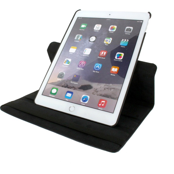 Xccess Rotating Stand Case Apple Ipad 9.7 2017/2018/Air Black - Afbeelding 5