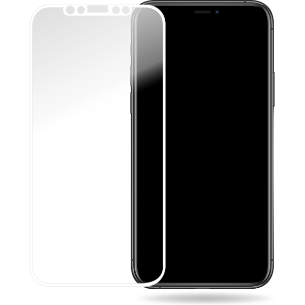 Mobilize Glass Screen Protector - White Frame - Apple Iphone X/Xs/11 Pro
