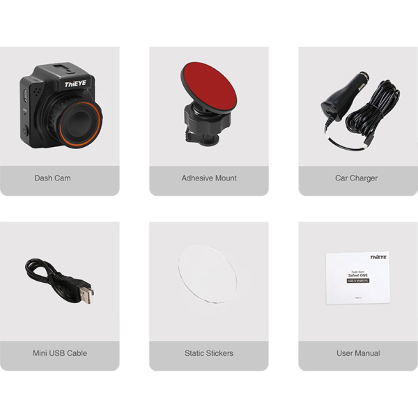 Thieye Safeel One Dashcam 1296P Black - Afbeelding 8