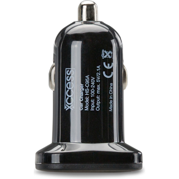 Xccess Car Charger Single Usb 2.1A Black