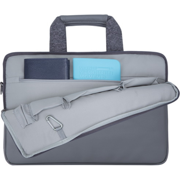 Rivacase Egmont Laptop Bag 15.6Inch Grey - Afbeelding 5