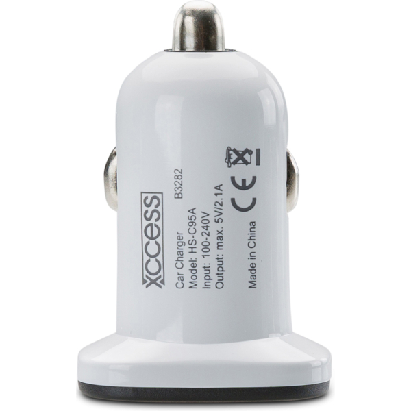 Xccess Car Charger Dual Usb 2.1A White