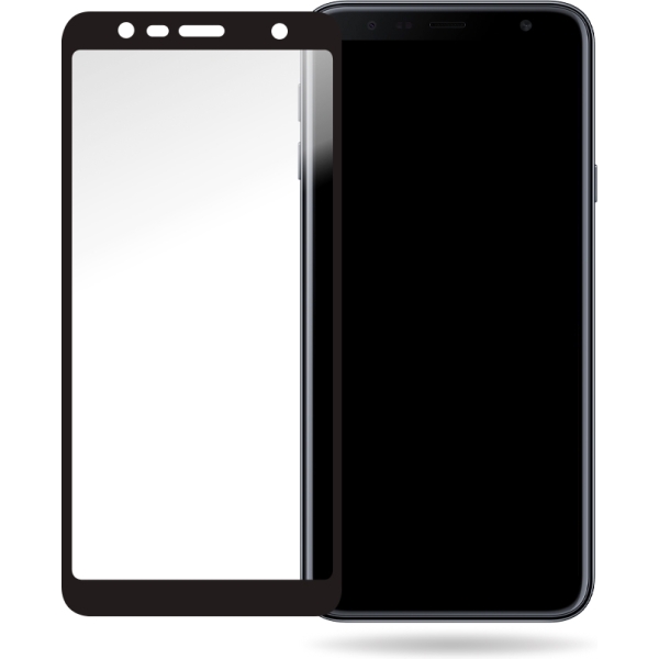 Mobilize Glass Screen Protector - Black Frame - Samsung Galaxy J4+