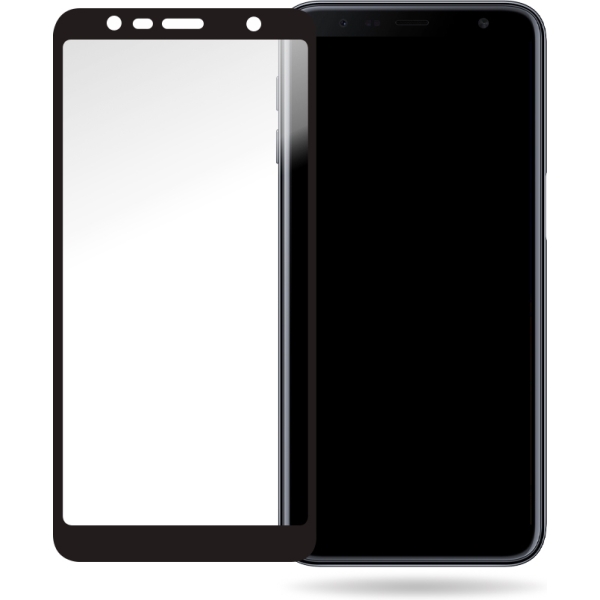 Mobilize Glass Screen Protector - Black Frame - Samsung Galaxy J6+
