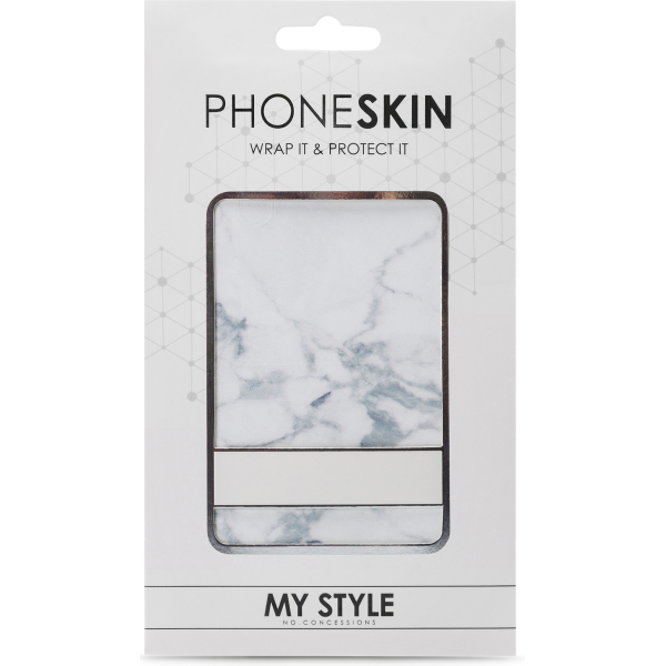 My Style Phoneskin For Apple Iphone 7/8/Se (2020/2022) White Marble - Afbeelding 3