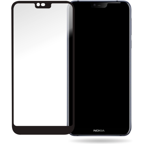 Mobilize Glass Screen Protector - Black Frame - Nokia 7.1