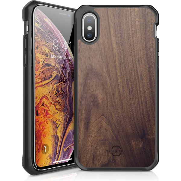 Itskins Level 2 Hybridfusion For Apple Iphone Xs Max Dark Wood - Afbeelding 2
